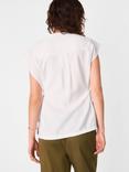 Whistles Tie Side V-Neck Shirt, White