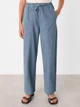 Whistles Contrast Stitch Trousers, Blue