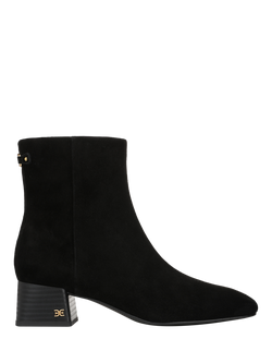 Sam Edelman Paige Leather Block Heel Ankle Boots, Black