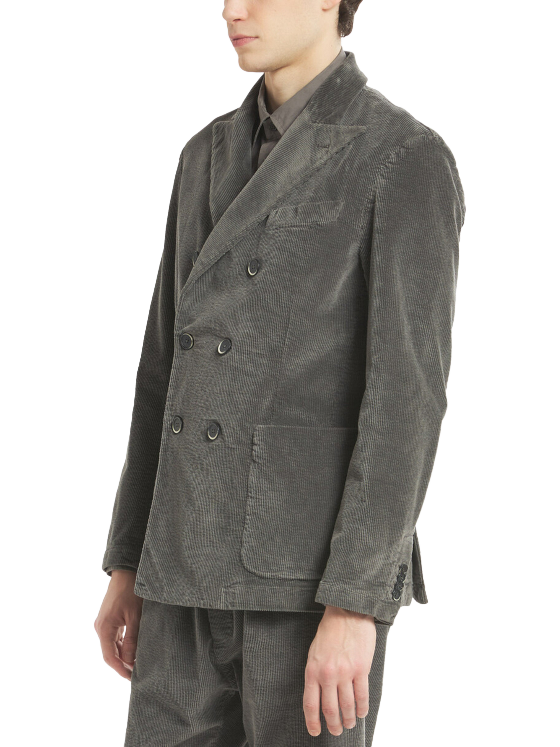 Product image 2 of 4, which shows Barena Doria Matador Double Breasted Blazer, Tortora, 48R