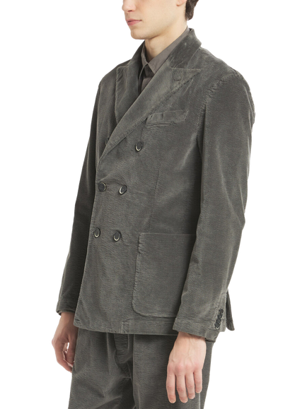 Barena Doria Matador Double Breasted Blazer, Tortora - view 2, Tortora