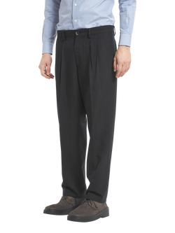 Barena Drapier-Risca Wool Trousers - view 2, 170 Navy