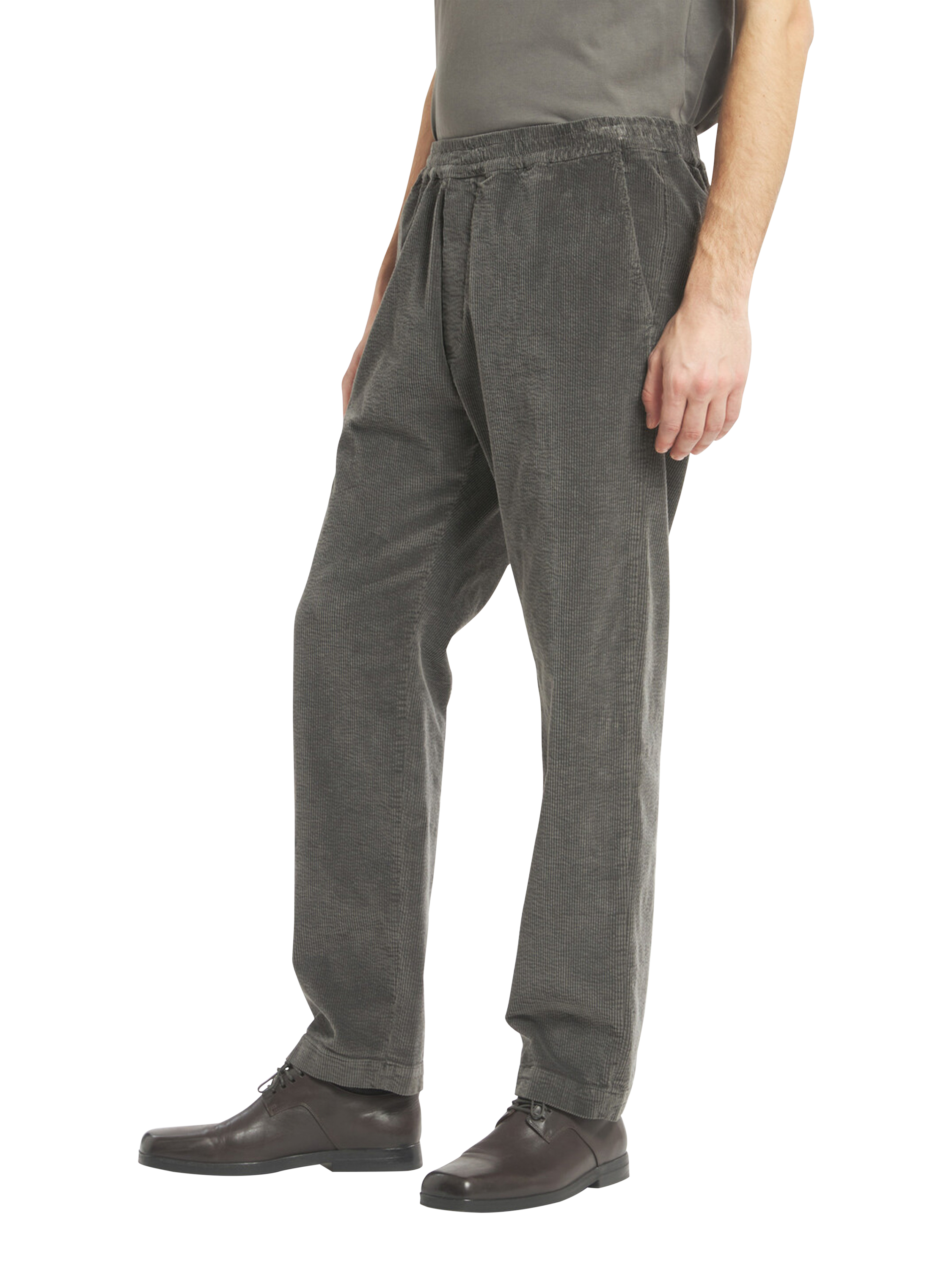 Product image 2 of 3, which shows Barena Tosador-Matado Drawstring Trousers, 238 Tortora, 28R