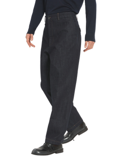 Barena Canasta Paro Cotton Blend Trousers, 170 Navy - view 2, 170 Navy