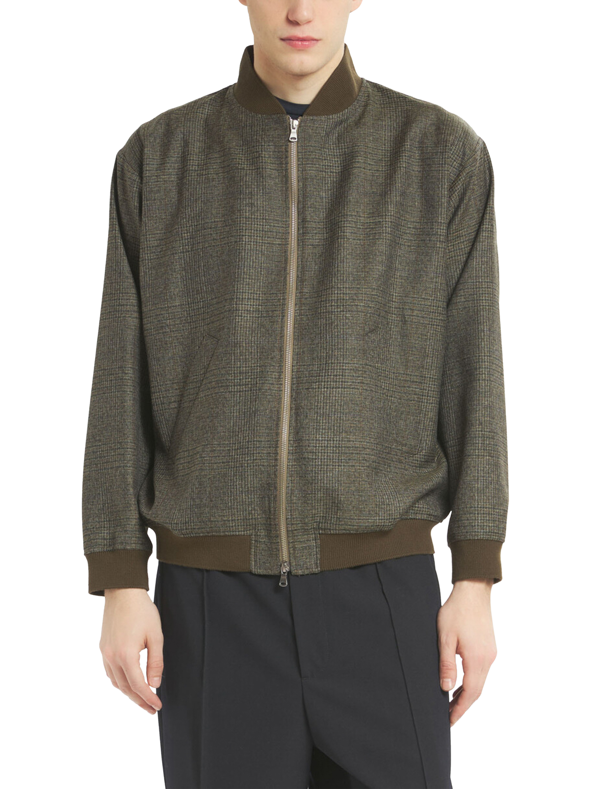 Product image 1 of 4, which shows Barena Capos Gabier Dezial Wool Bomber Jacket, Uni Unico, 48R