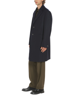 Barena Capospalla Baron Wool Blend Coat, Navy - view 2, Navy