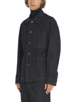 Barena Orno Paro Cotton Blend Overshirt, 170 Navy - view 2, 170 Navy