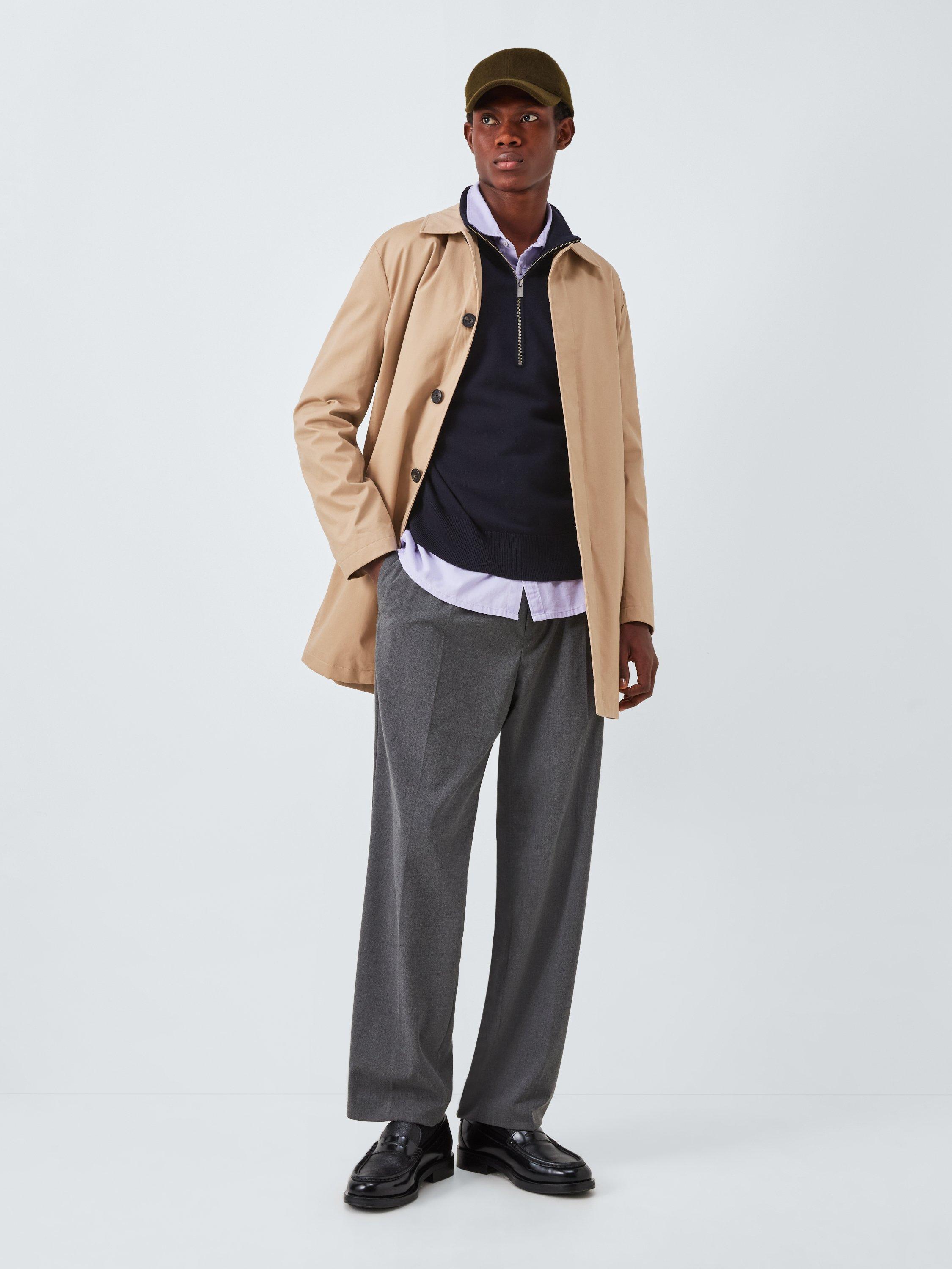 Product image 3 of 6, which shows Barena Molo Basili Half Zip Merino Wool Jumper, 170 Navy, S