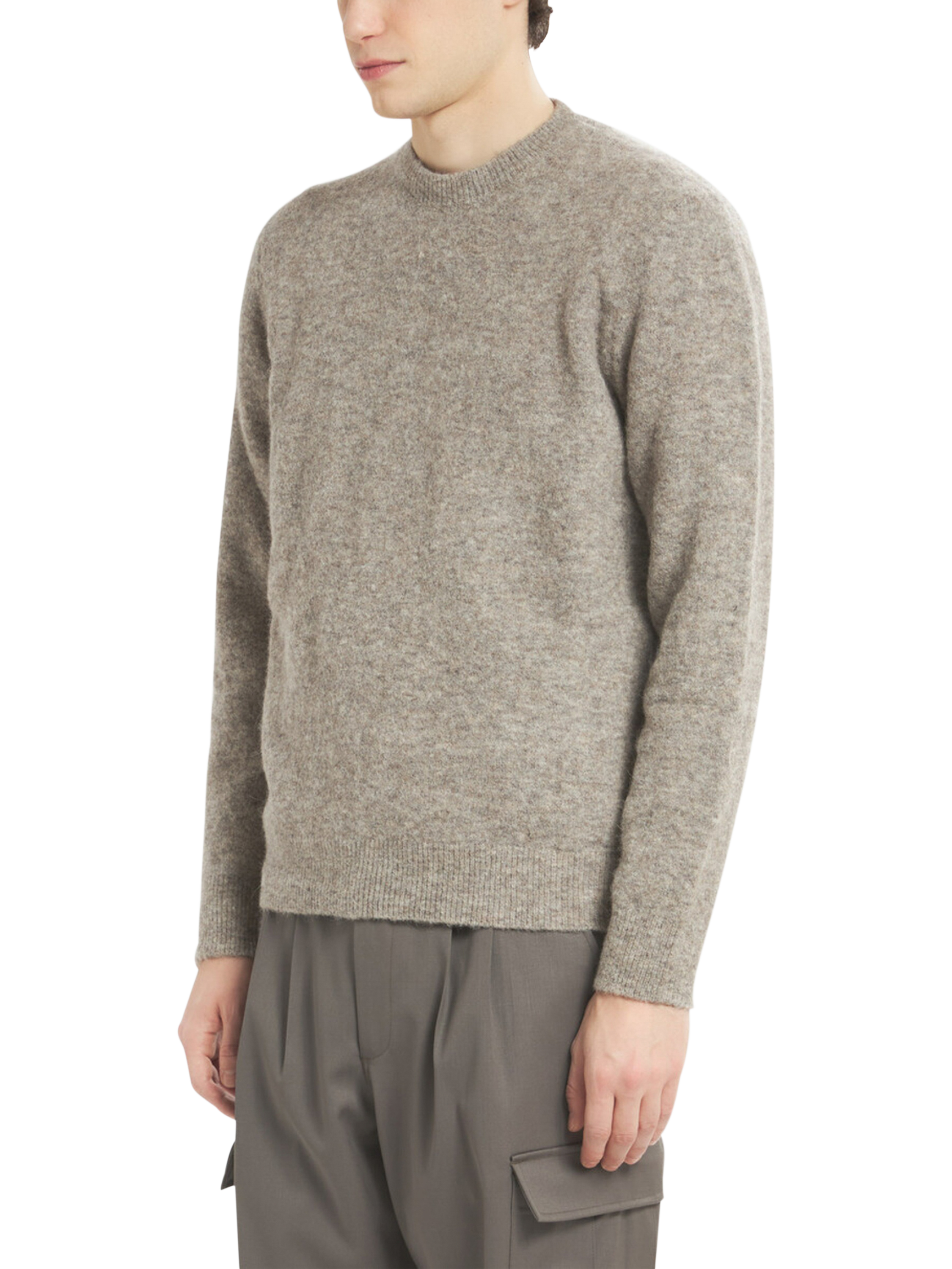 Product image 2 of 4, which shows Barena Rolo Narci Alpaca Blend Jumper, Tortora, XL