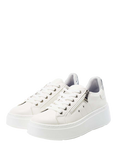 Moda in Pelle Beni Chunky Lace Up Trainers, White