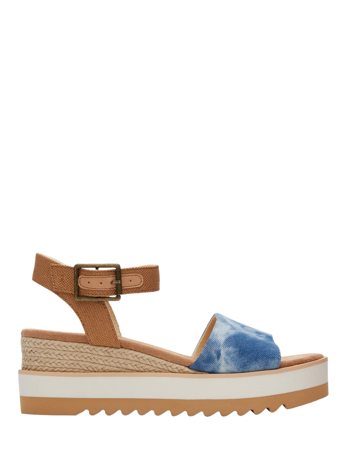 TOMS Diana Platform Wedge Sandals, Blue/Multi