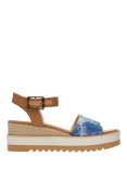 TOMS Diana Platform Wedge Sandals, Blue/Multi