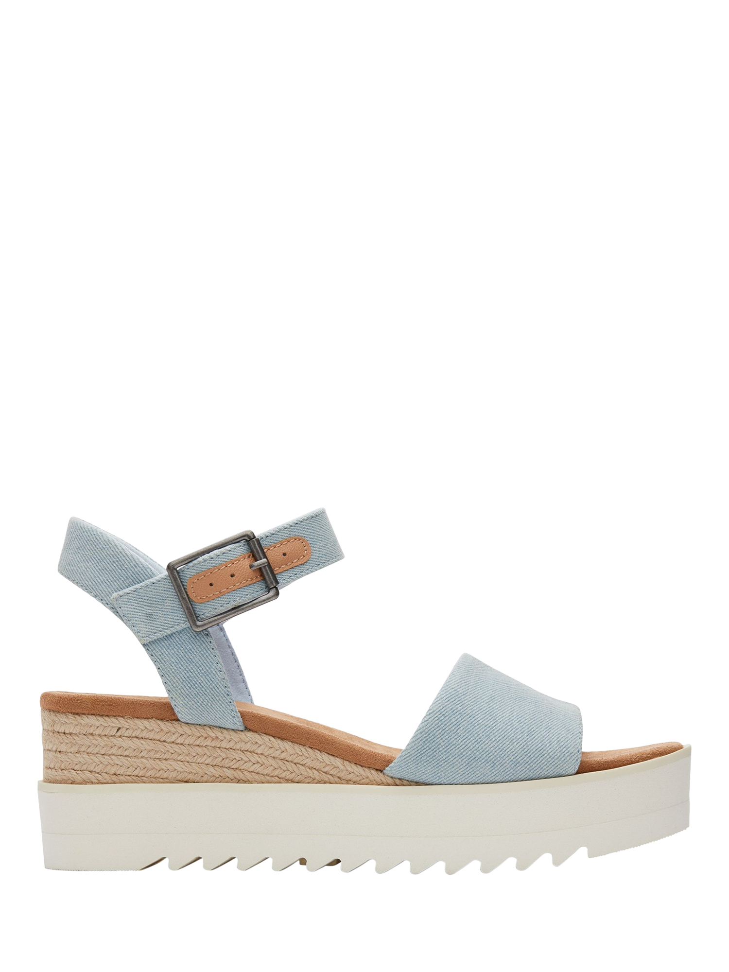 TOMS Diana Platform Wedge Sandals, Pastel Blue