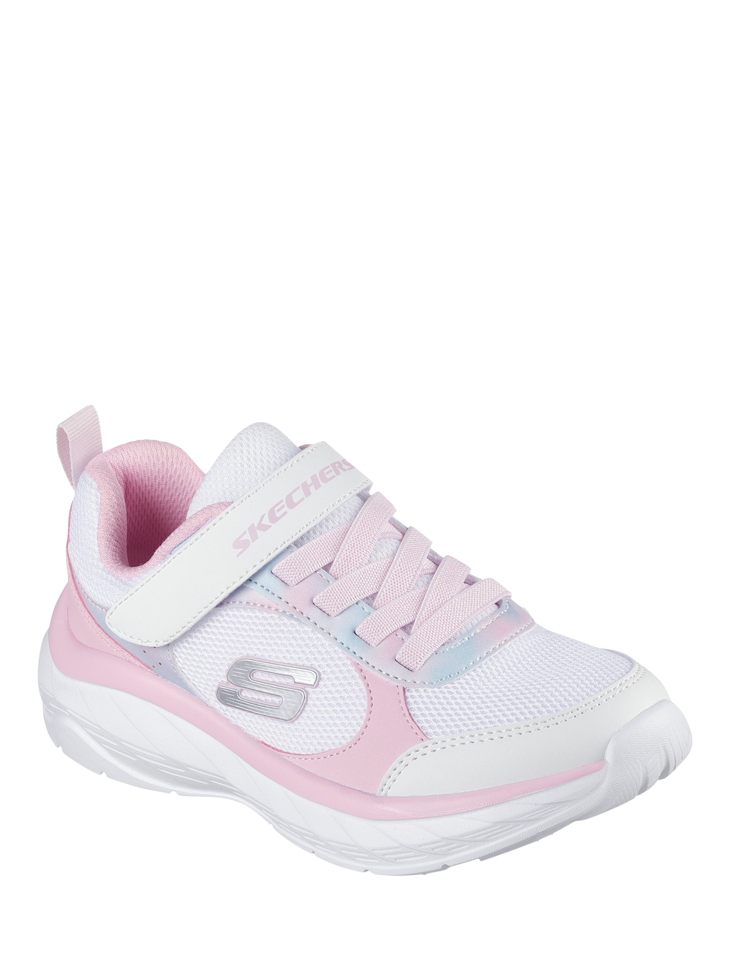 Product image 2 of 2, which shows Skechers Kids' Boundless Watercolour Blur Trainers, White/Multi, 1.5 Jnr