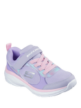 Skechers Kids' Boundless Watercolour Blur Trainers, Lavender/Multi
