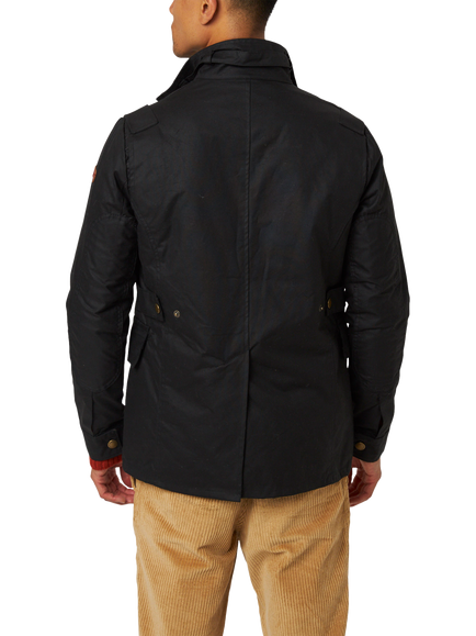 Peregrine Bexley Waxed Cotton Jacket - view 2, Black