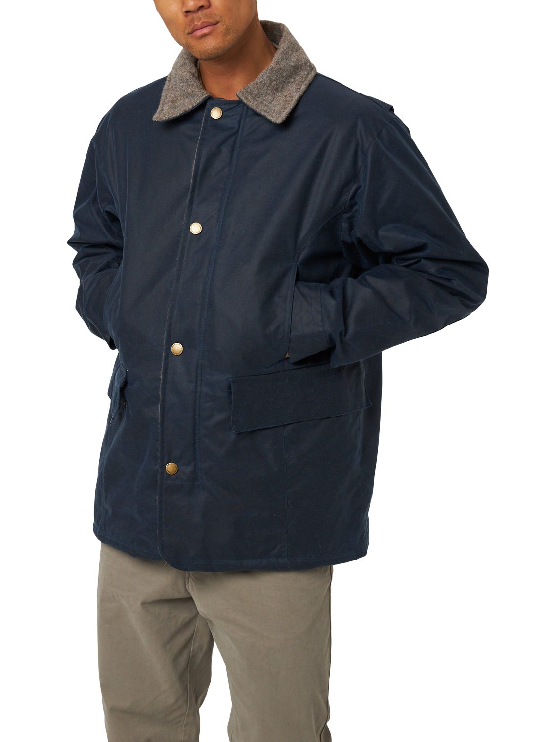 Product image 1 of 6, which shows Peregrine Cotton Field Jacket, Marine, M