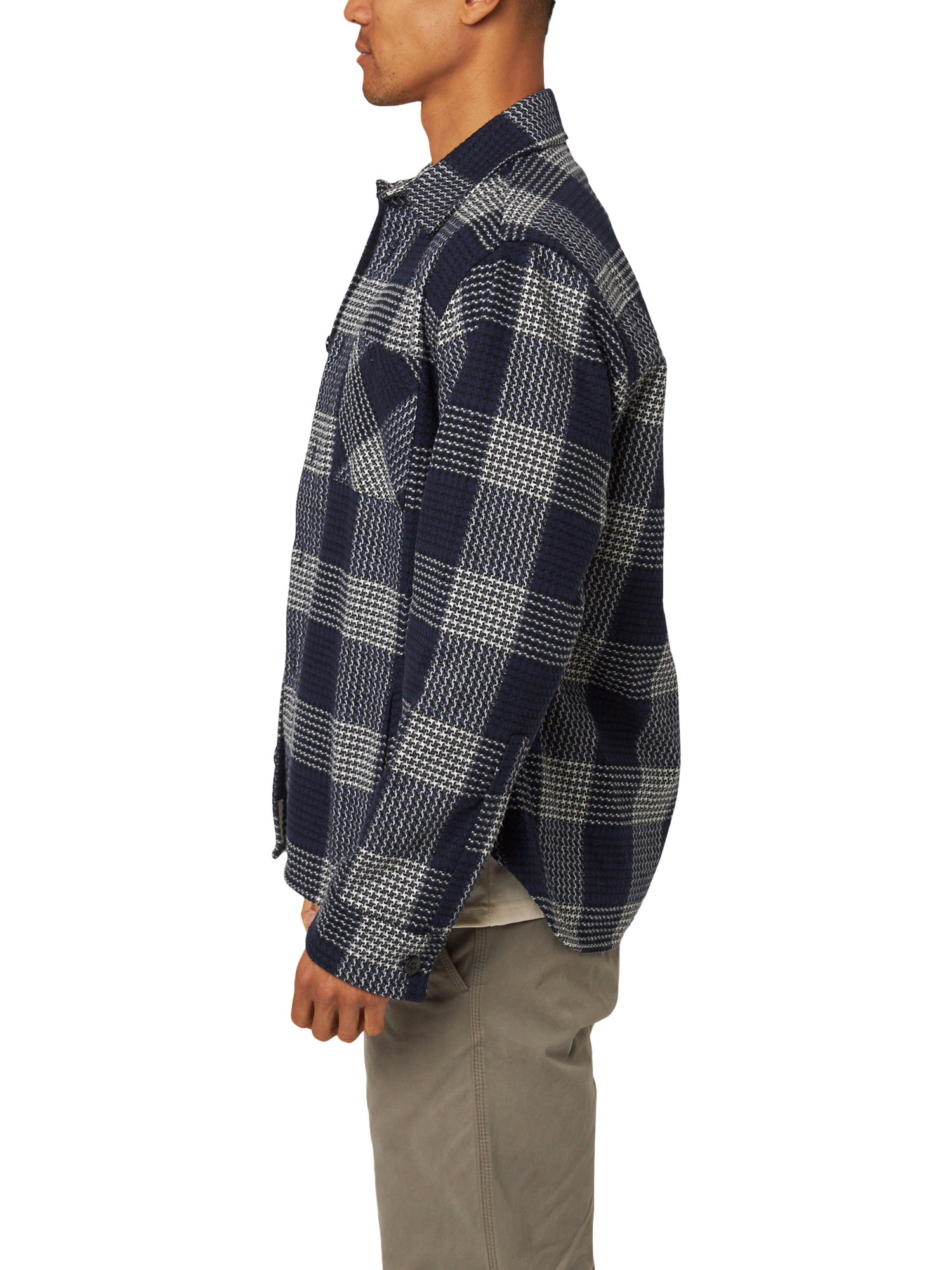 Product image 3 of 6, which shows Peregrine Blunt Check Cotton Overshirt, William Check, L