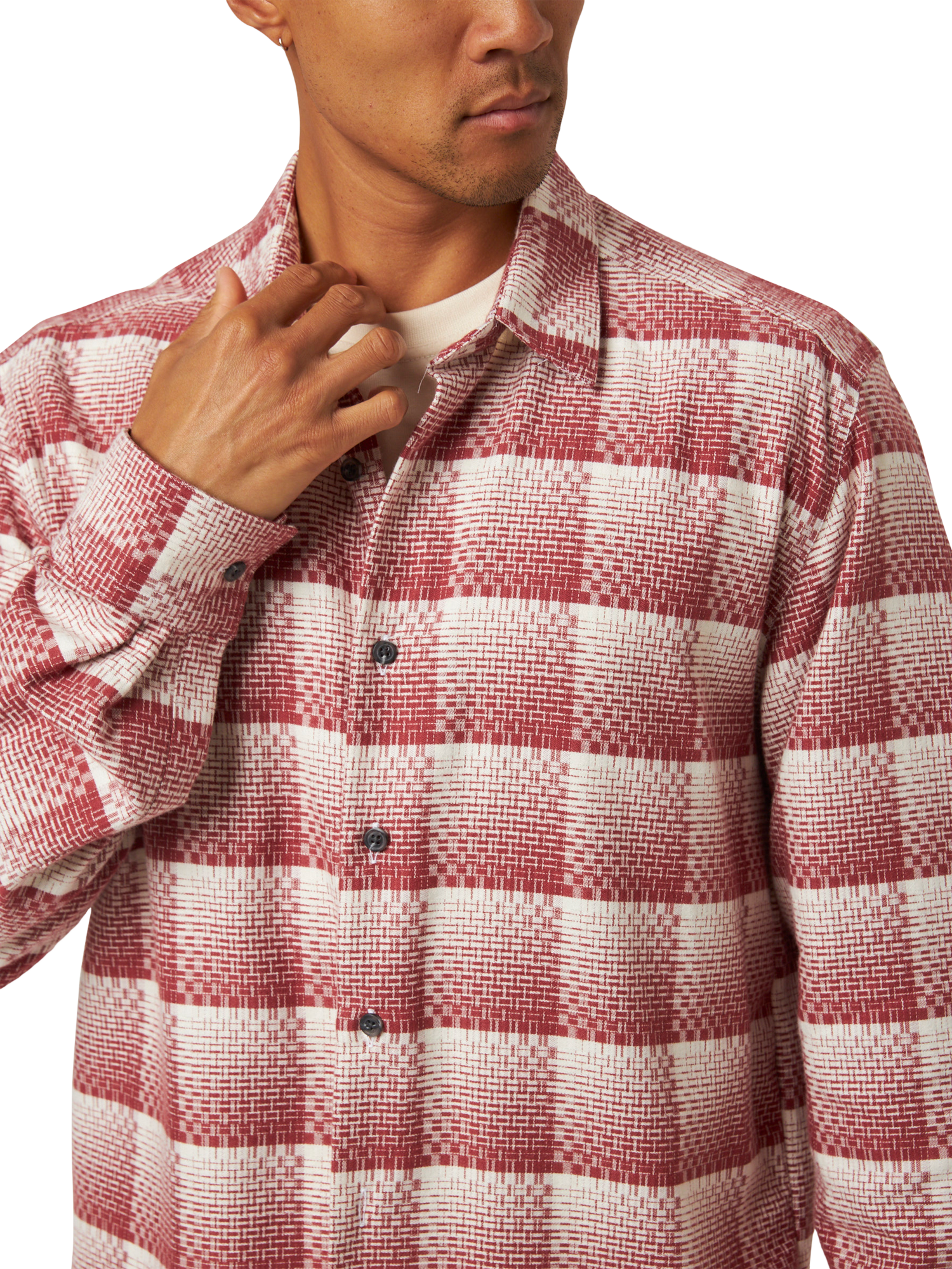 Product image 4 of 6, which shows Peregrine Lodge Cotton Overshirt, Robert, L