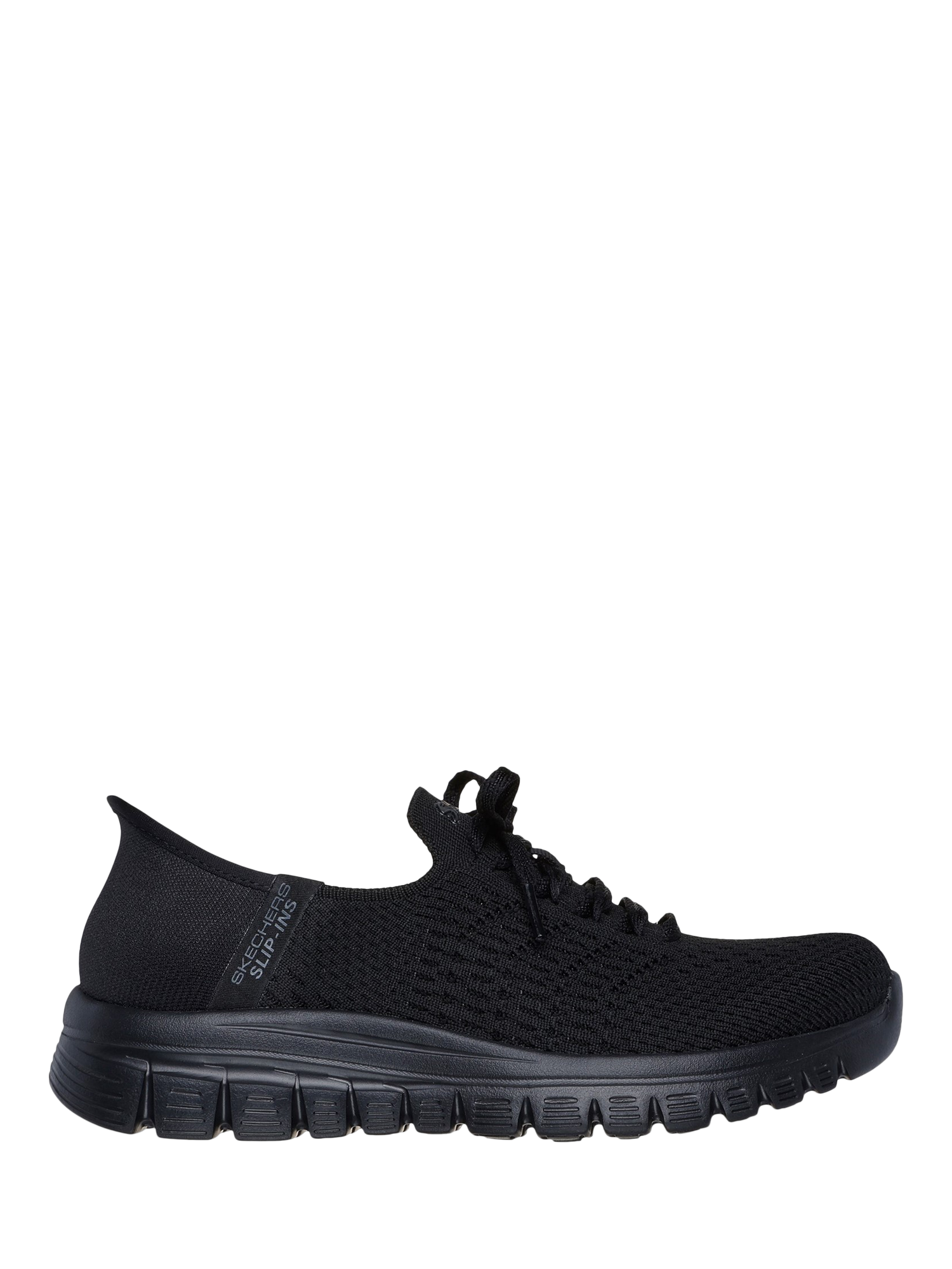 Product image 1 of 4, which shows Skechers Hands Free Slip-ins Graceful First Blush, Black, 3