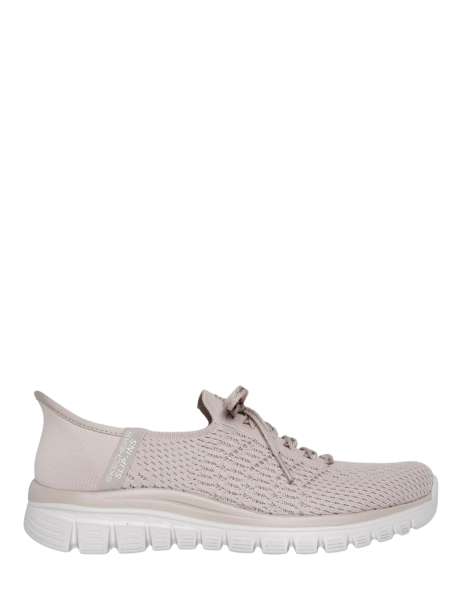 Product image 1 of 4, which shows Skechers Hands Free Slip-ins Graceful First Blush Trainers, Taupe, 3
