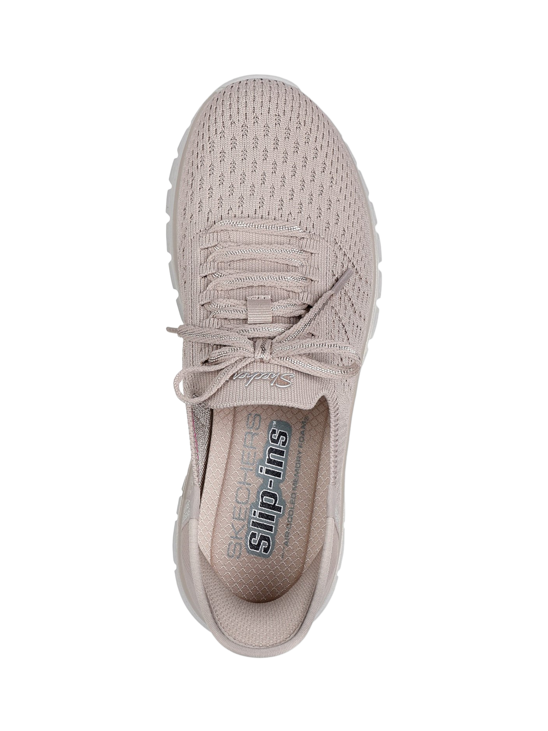 Product image 4 of 4, which shows Skechers Hands Free Slip-ins Graceful First Blush Trainers, Taupe, 3