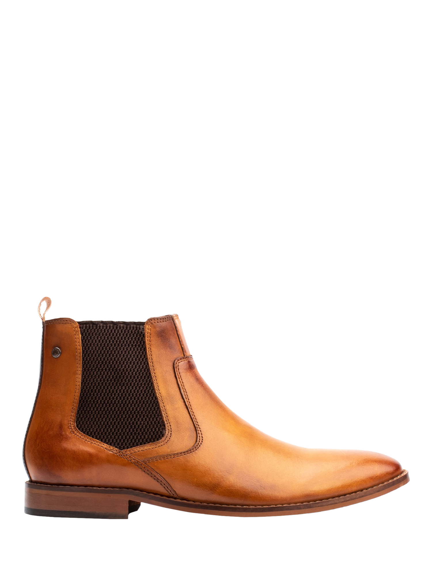 Product image 1 of 5, which shows Base London Scout Leather Chelsea Boots, Tan, 5