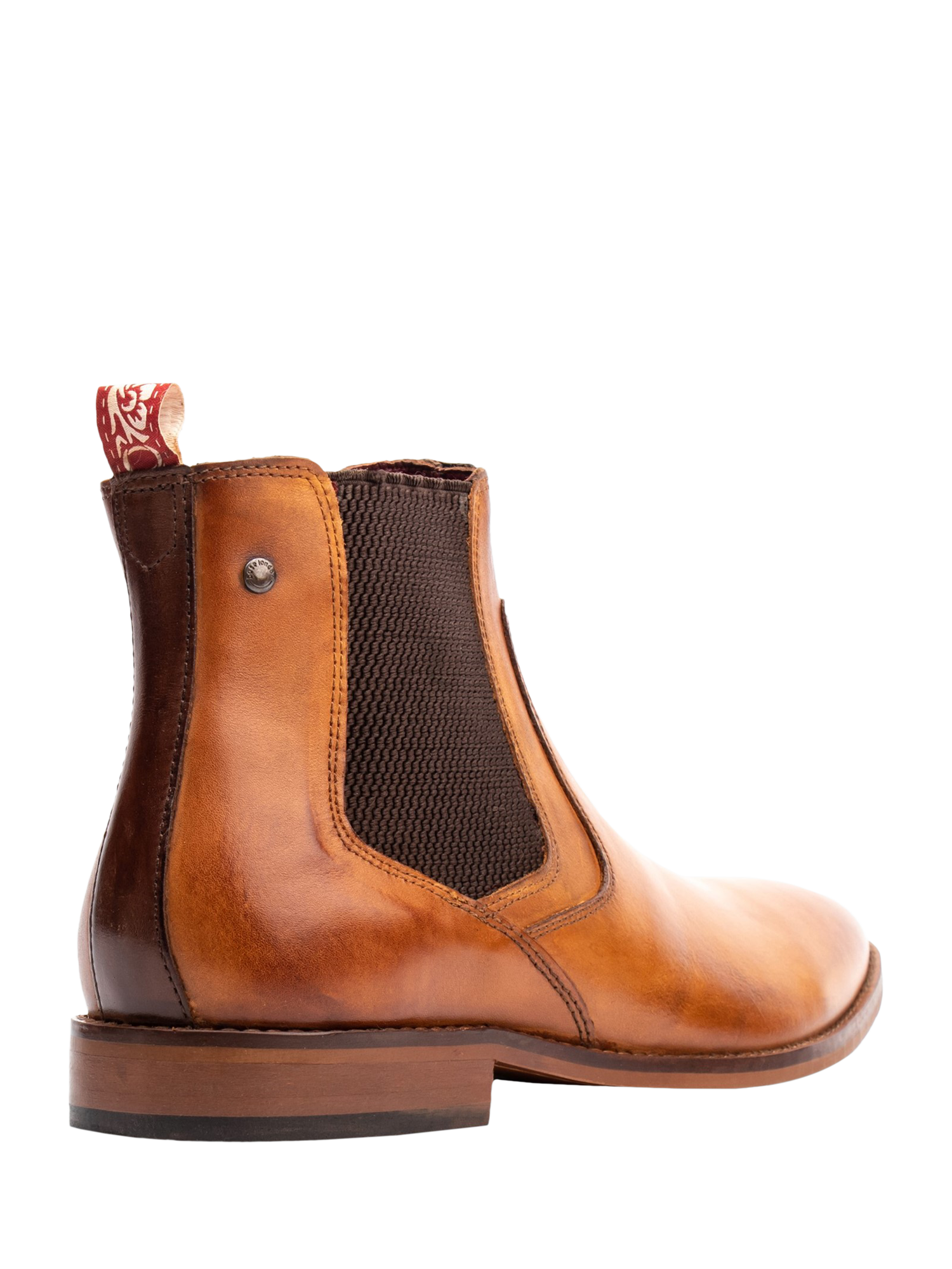 Product image 3 of 5, which shows Base London Scout Leather Chelsea Boots, Tan, 5