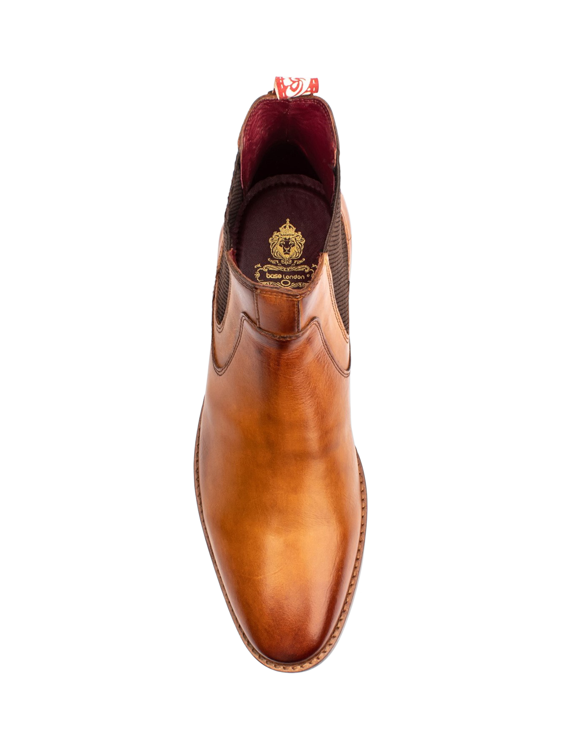 Product image 5 of 5, which shows Base London Scout Leather Chelsea Boots, Tan, 5