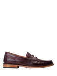Base London Garfield Leather Penny Loafers, Wine