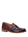 Base London Garfield Leather Penny Loafers, Wine