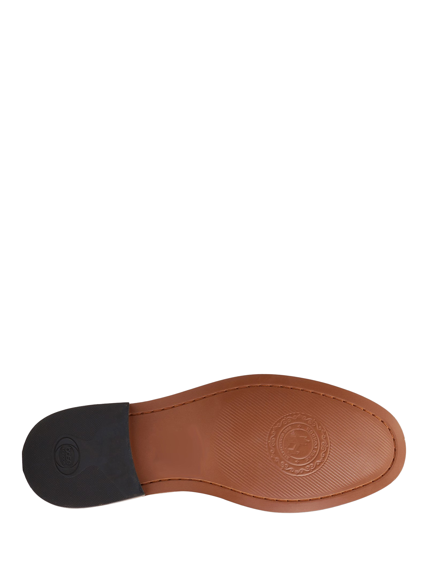 Product image 4 of 5, which shows Base London Garfield Leather Penny Loafers, Wine, 7