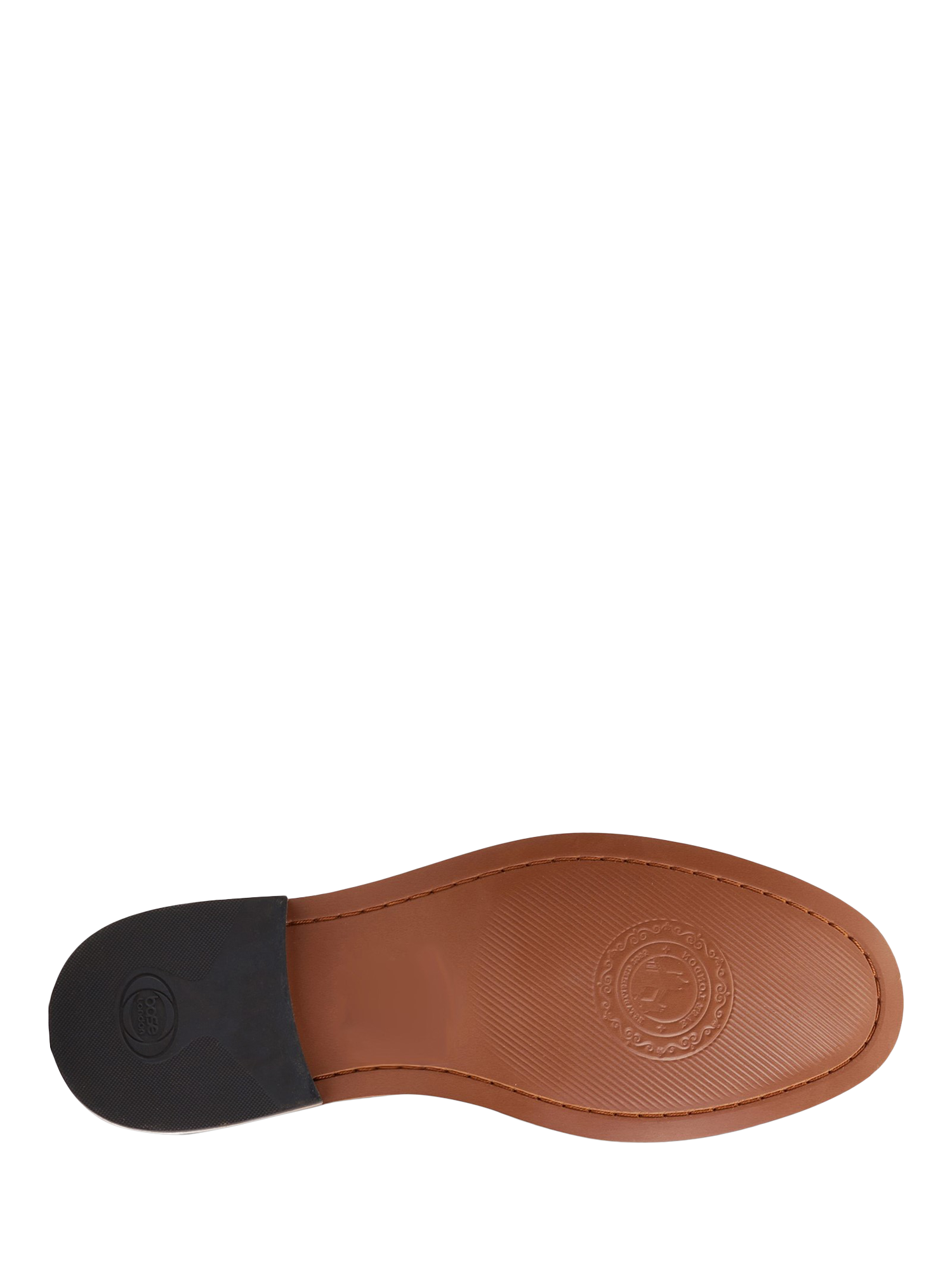 Product image 4 of 5, which shows Base London Garfield Leather Penny Loafers, Tan, 7
