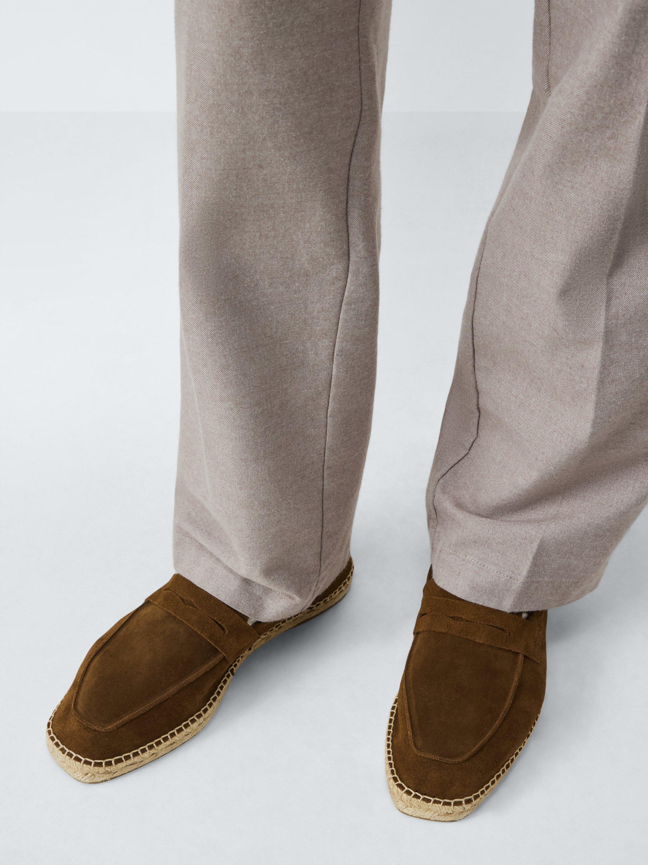 Product image 2 of 6, which shows John Lewis Suede Espadrilles, Brown, 7