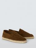 John Lewis Suede Espadrilles, Brown