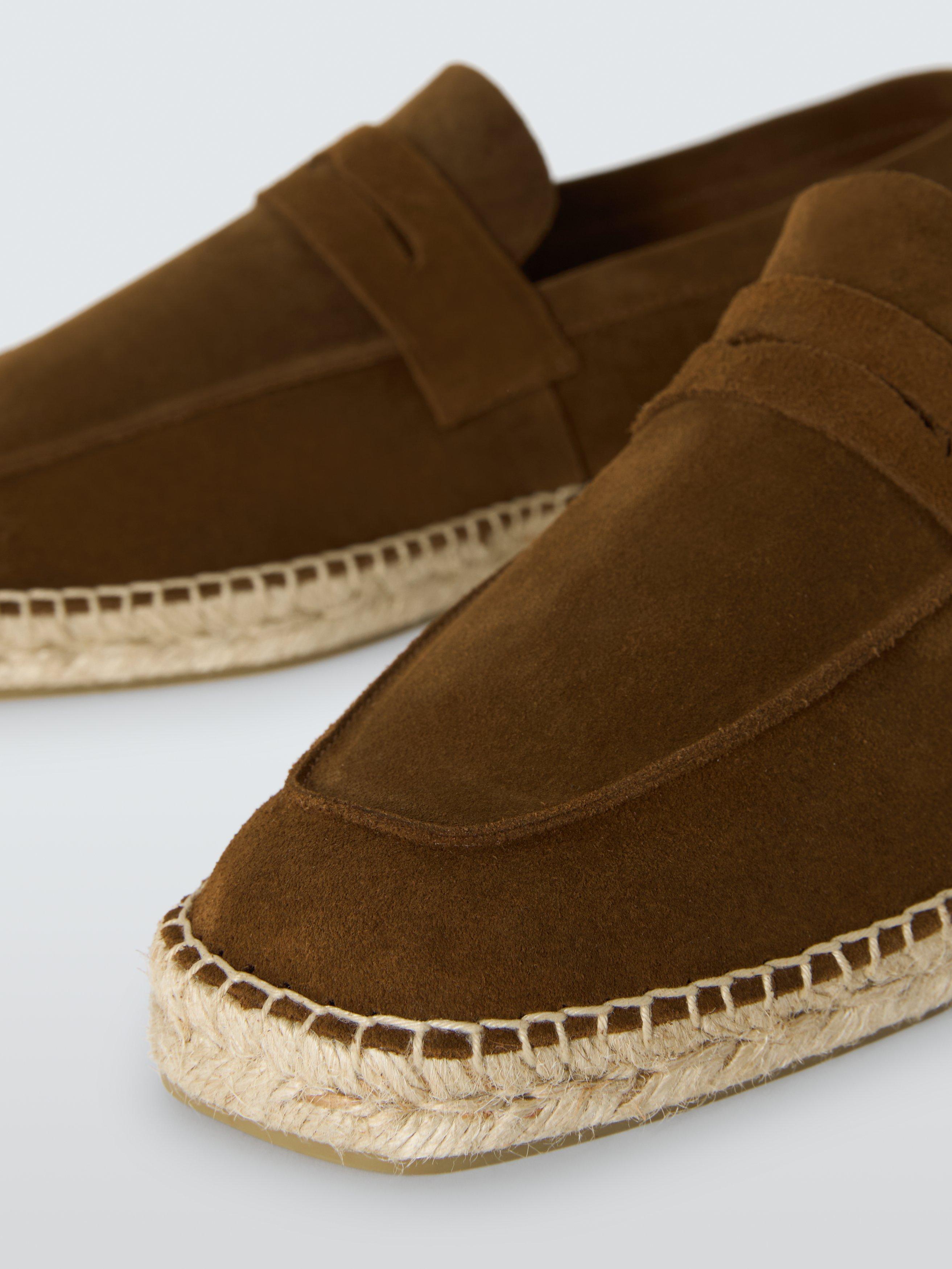 Product image 4 of 6, which shows John Lewis Suede Espadrilles, Brown, 7