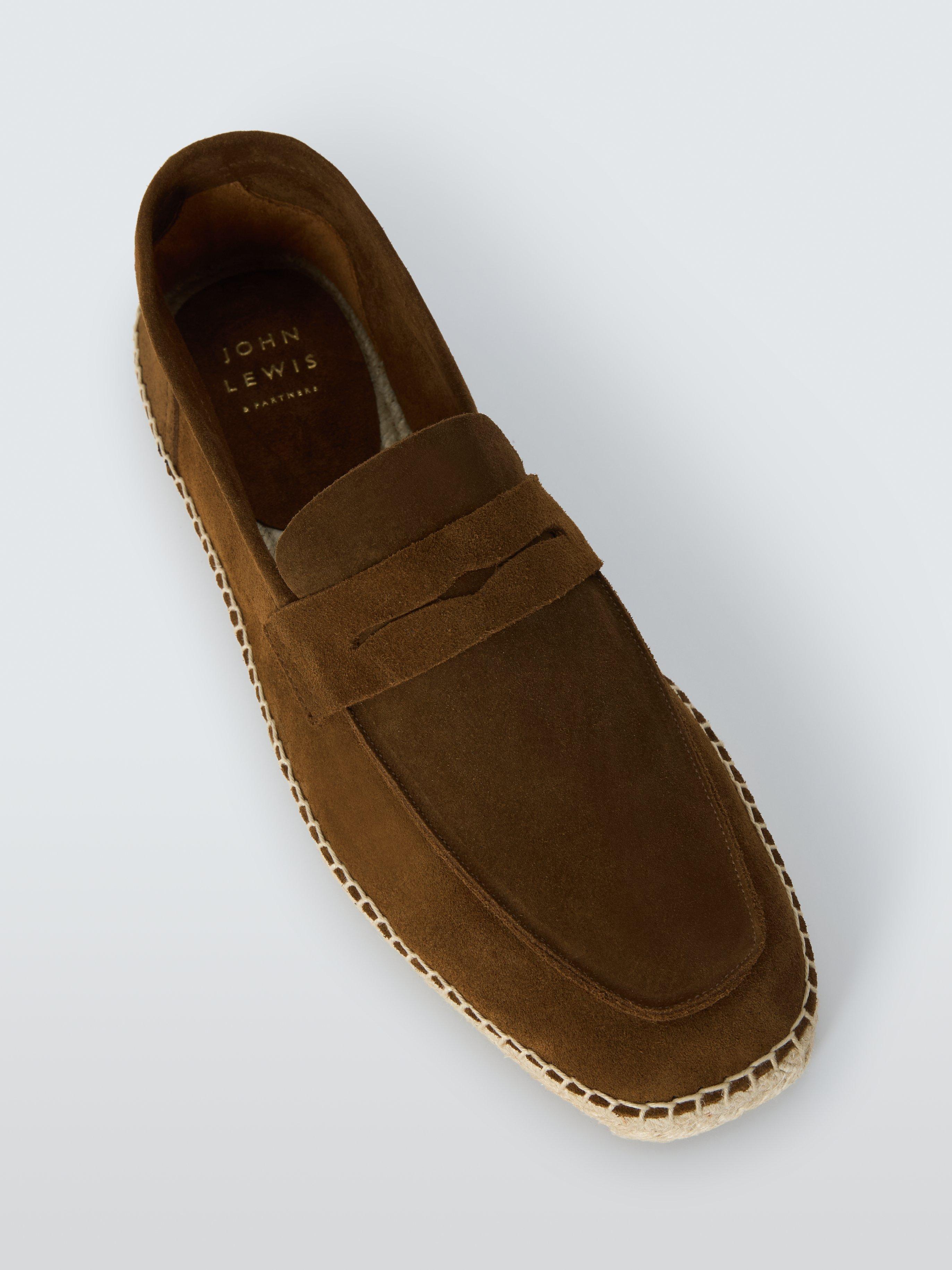 Product image 6 of 6, which shows John Lewis Suede Espadrilles, Brown, 7