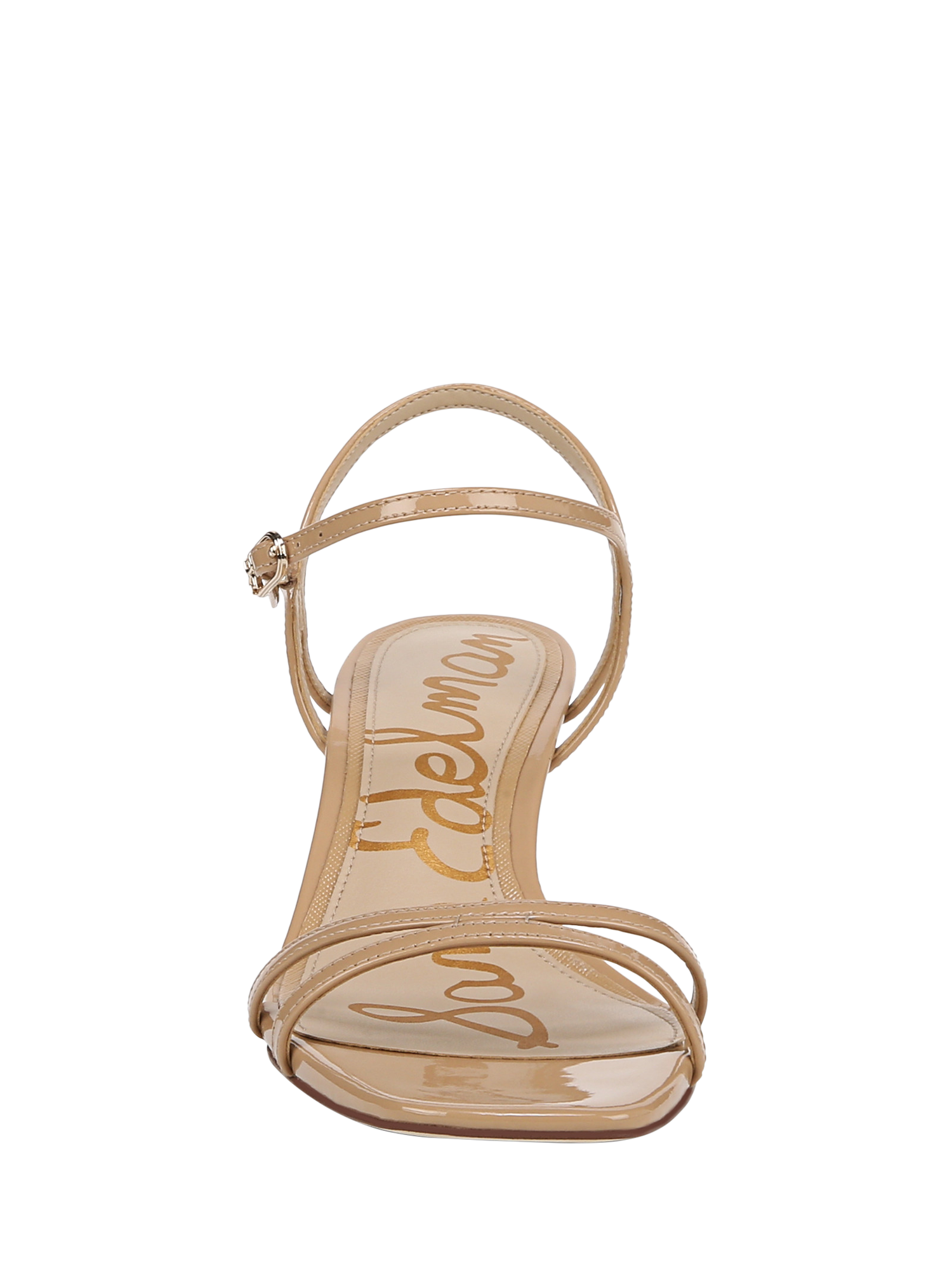 Product image 3 of 6, which shows Sam Edelman Presley Leather Strappy Sandals, Sienna Tan, 3