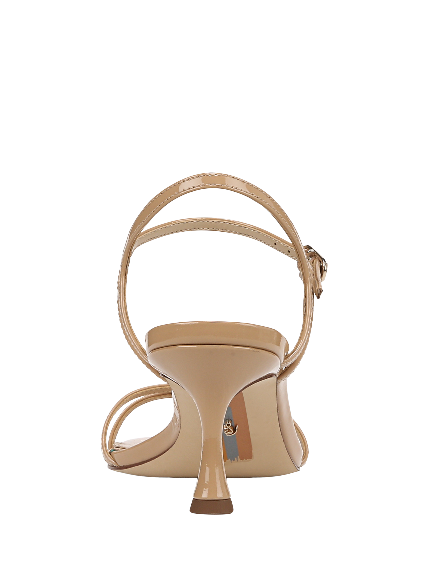 Product image 5 of 6, which shows Sam Edelman Presley Leather Strappy Sandals, Sienna Tan, 3