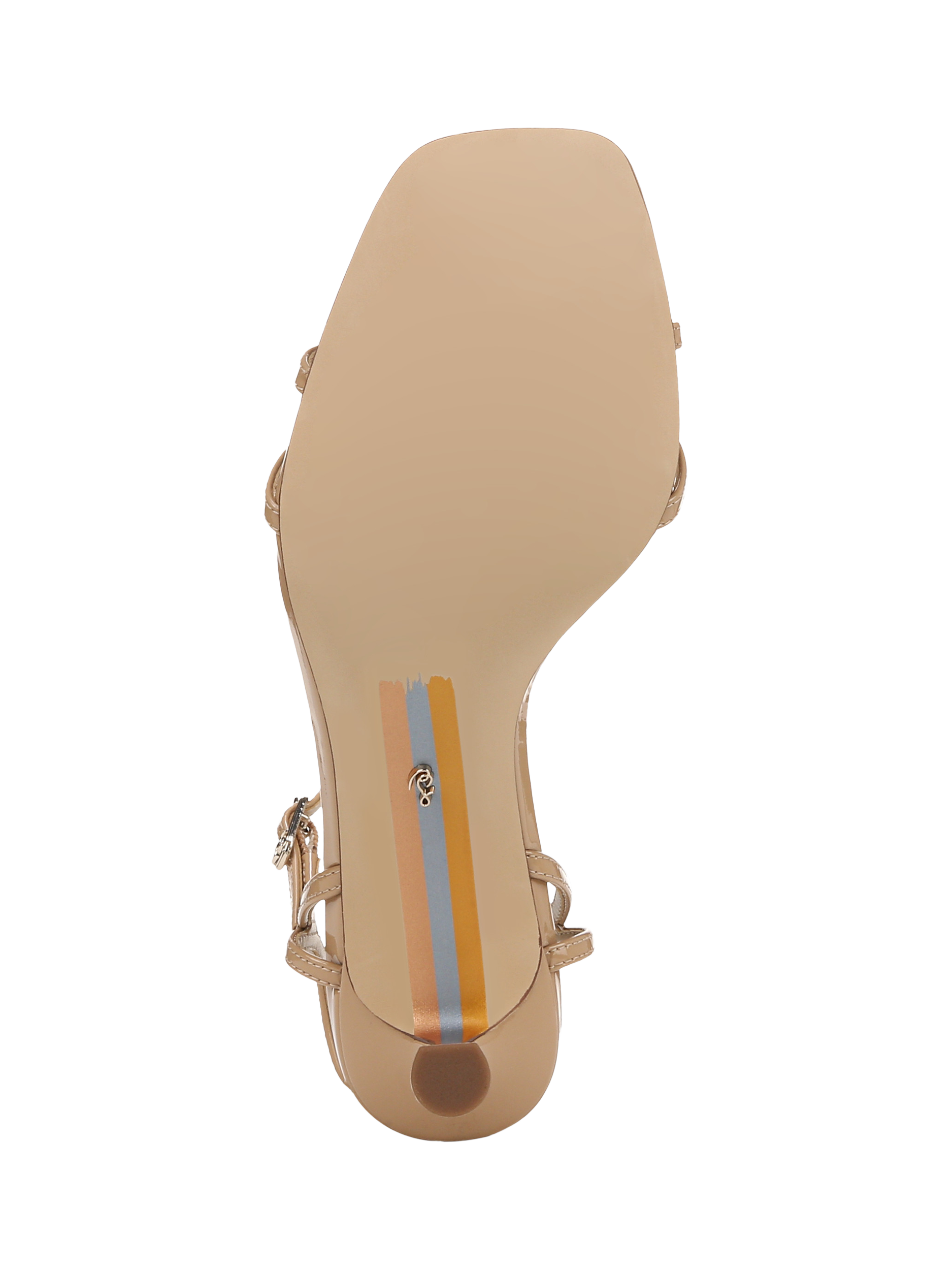 Product image 6 of 6, which shows Sam Edelman Presley Leather Strappy Sandals, Sienna Tan, 3