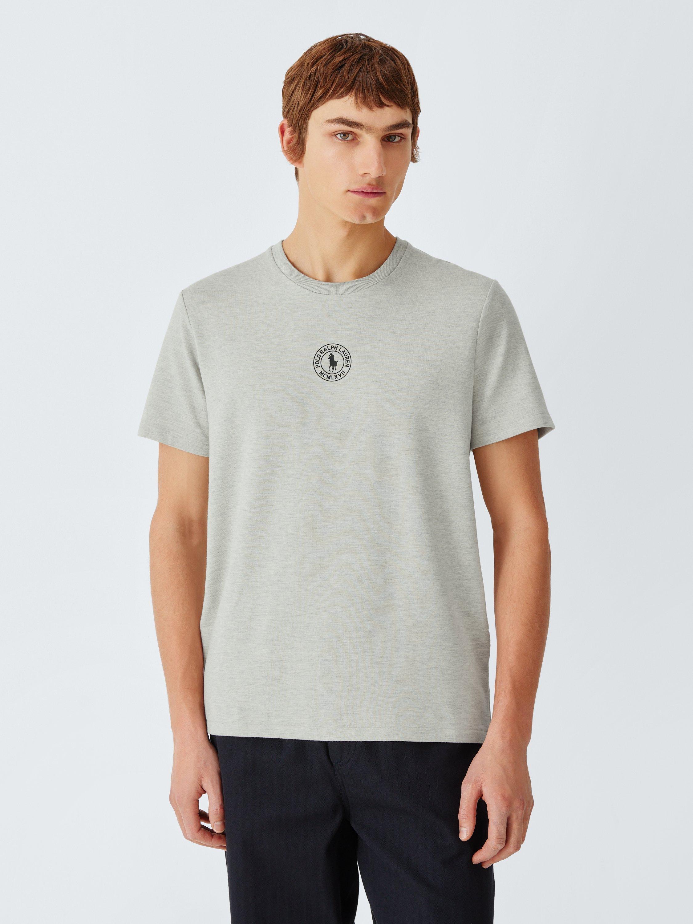 Ralph Lauren Crew Neck Logo T-Shirt, Grey Mid