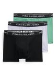 Ralph Lauren Logo Cotton Blend Trunks, Pack of 3
