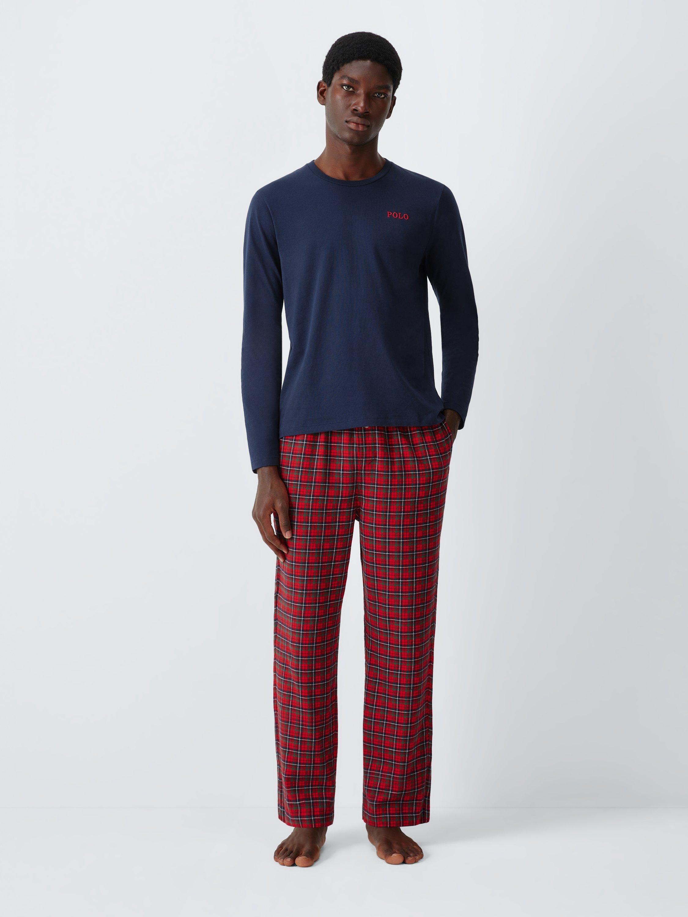 Polo Ralph Lauren Cotton Pyjama Set, Red/Blue