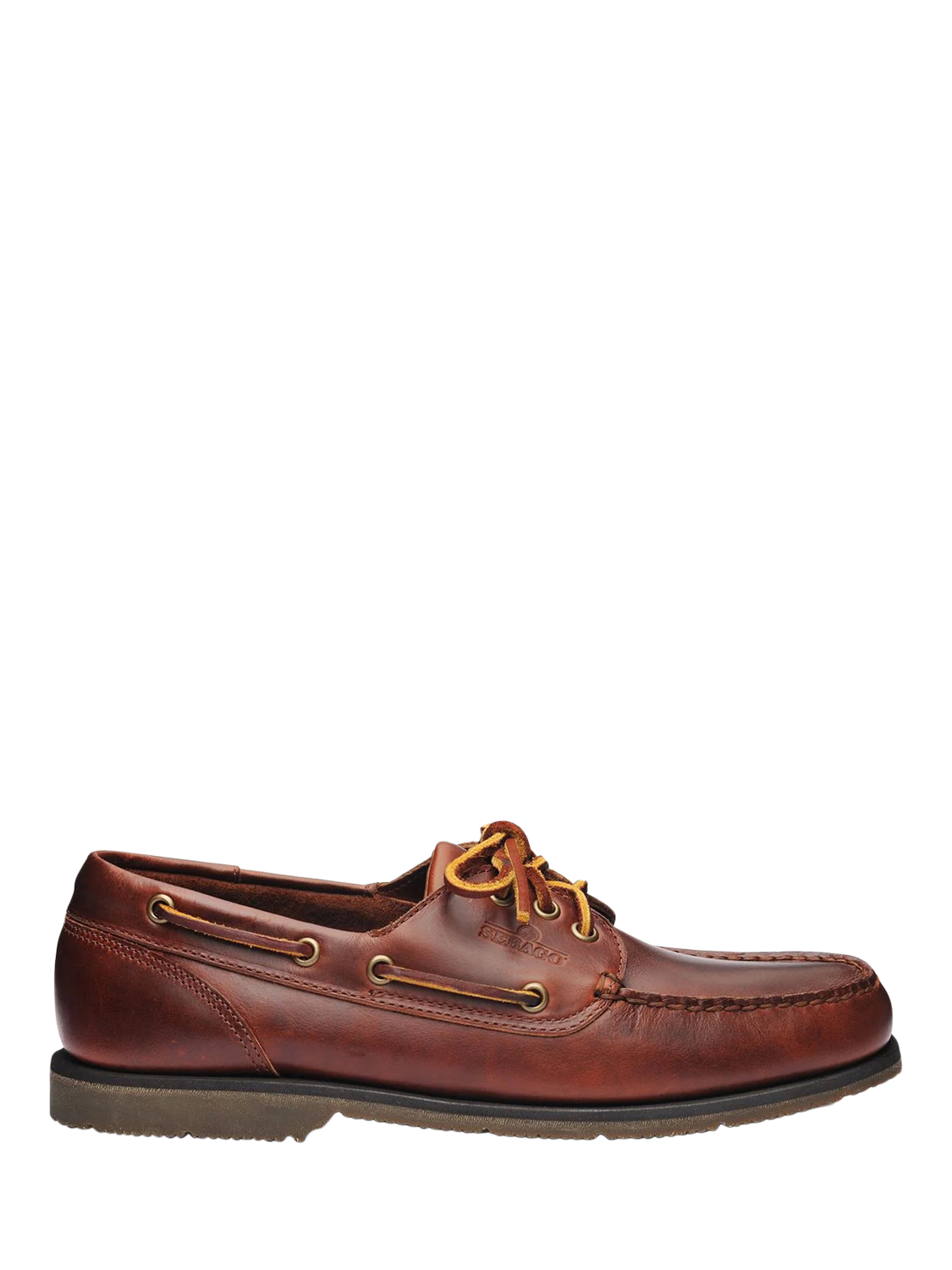 Product image 1 of 4, which shows Sebago Foresiders Leather Moccasins, Brown/Brown Gum, 6.5