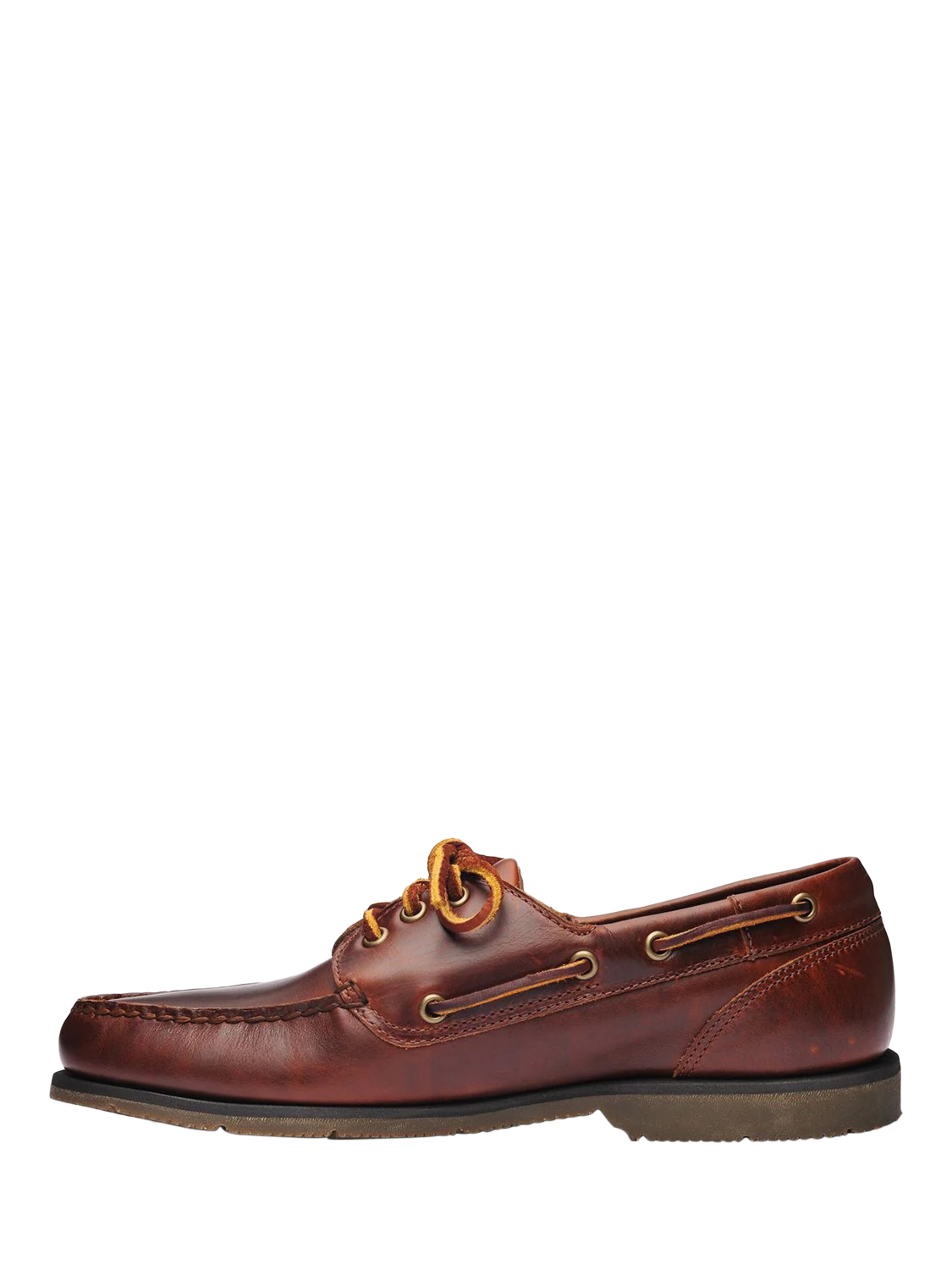 Product image 2 of 4, which shows Sebago Foresiders Leather Moccasins, Brown/Brown Gum, 6.5