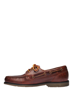 Sebago Foresiders Leather Moccasins, Brown - view 2, Brown/Brown Gum