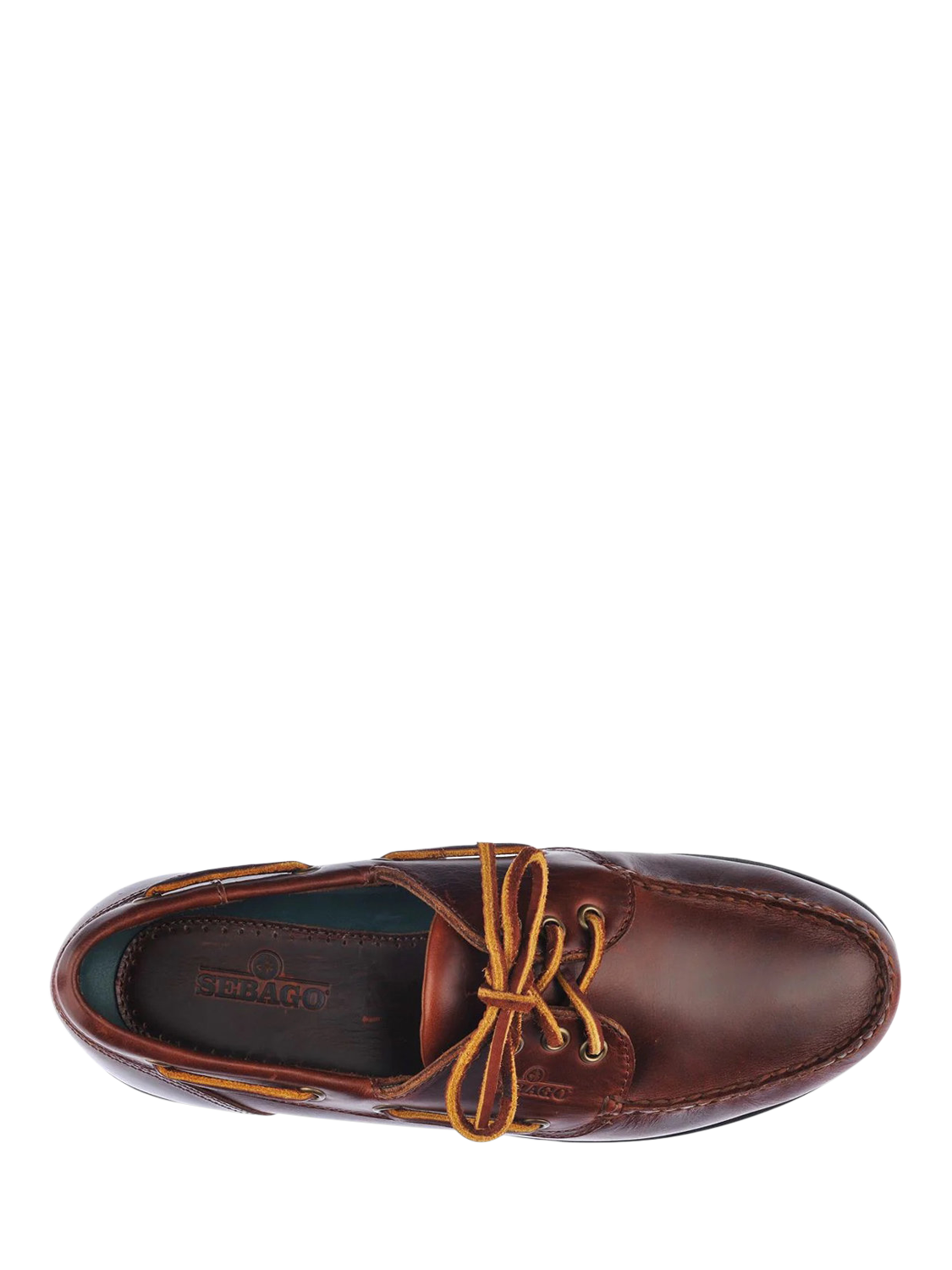 Product image 3 of 4, which shows Sebago Foresiders Leather Moccasins, Brown/Brown Gum, 6.5