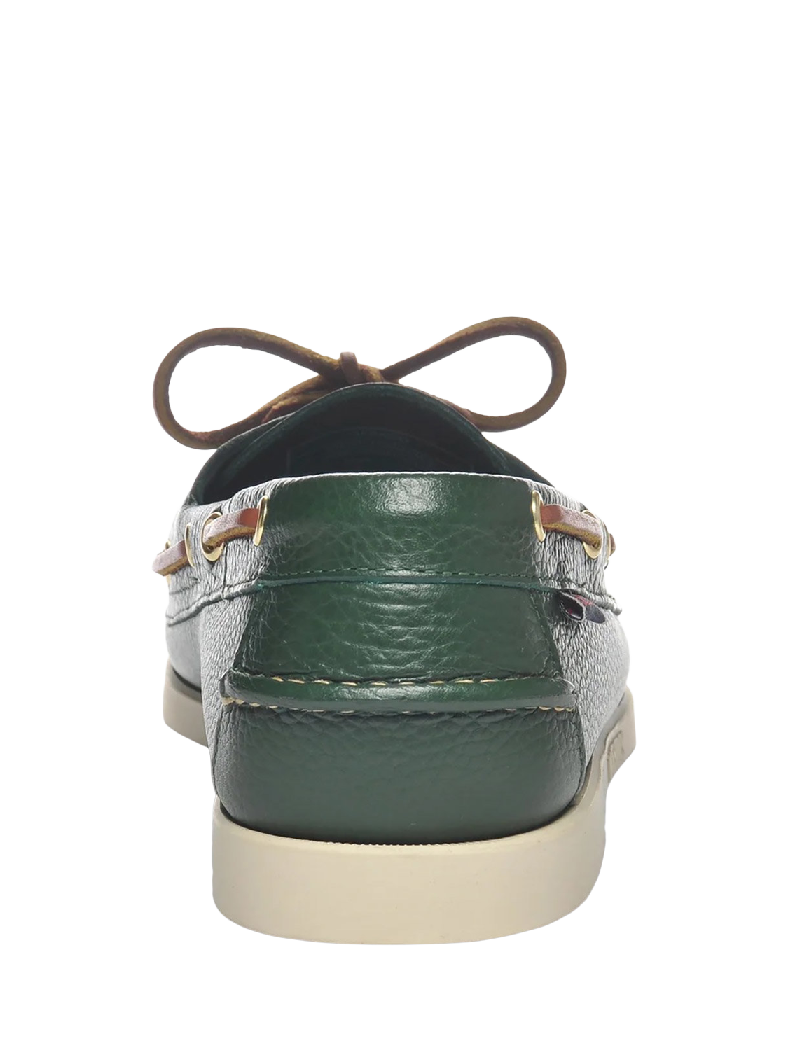 Product image 4 of 5, which shows Sebago Portland Martellato Leather Boat Shoes, Green Hunter, 6.5