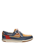 Sebago Triton Legacy Leather Boat Shoes, Navy/Cognac/Red