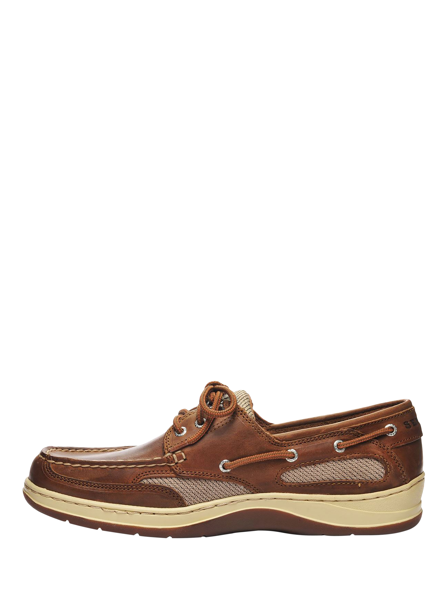 Product image 2 of 5, which shows Sebago Clovehitch II Waxed Leather Moccasins, Brown Cinnamon, 6.5